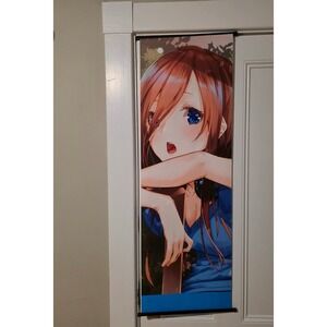 The Quintessential Quintuplets Miku Nakano Anime Fabric Wall Scroll Poster Blue